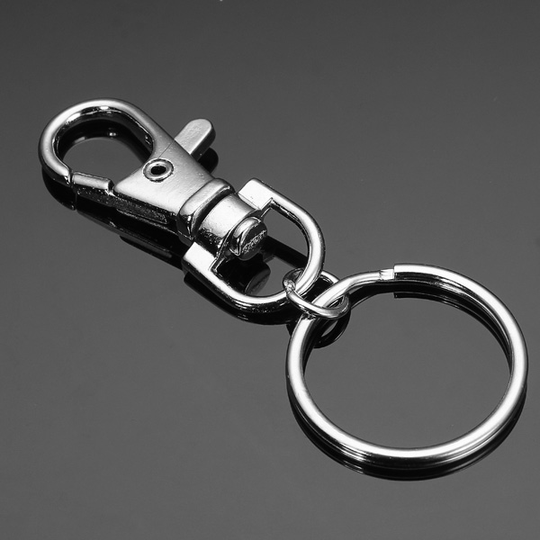 10pcs-Fashion-Stainless-Steel-Dual-Key-Holder-Ring-Keychain-Silver-966400-2