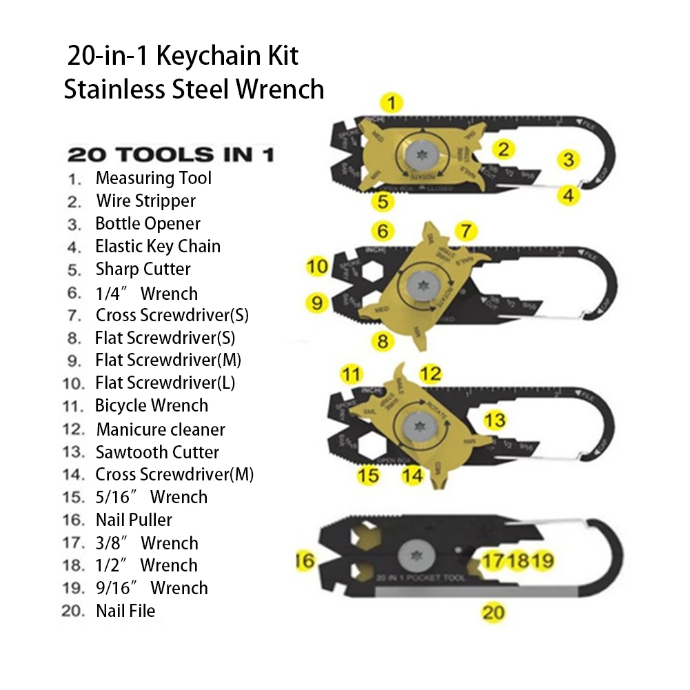 1PCS-20-In-1-Stainless-Steel-Wrench-Screwdriver-EDC-Outdoor-Portable-Gadgets-Multi-function-Key-Hang-1909245-7