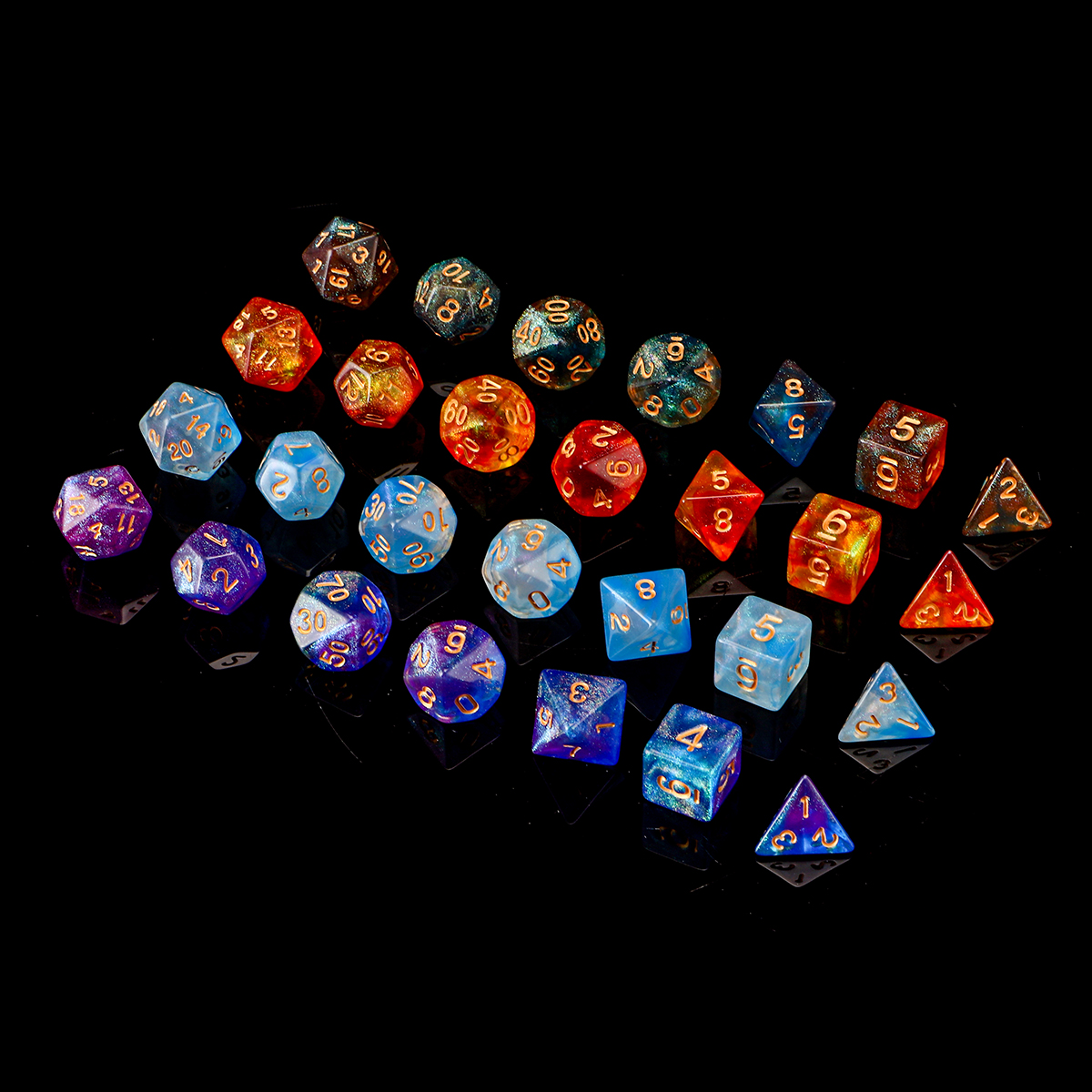 28Pcs-Galaxy-Concept-Polyhedral-Dice-Acrylic-Dices-Role-Playing-Board-Table-Game-With-Pouch-1709494-4