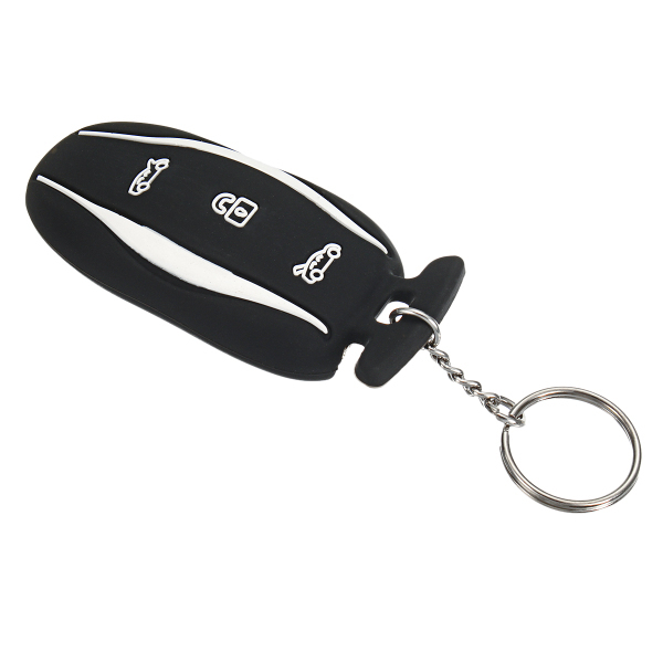 3-Button-Silicone-Smart-Remote-Key-Cover-Fob-Case-Key-Holder-With-Key-Chain-Fits-For-Tesla-Model-X-1193846-3