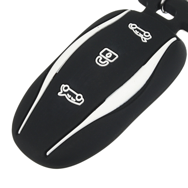 3-Button-Silicone-Smart-Remote-Key-Cover-Fob-Case-Key-Holder-With-Key-Chain-Fits-For-Tesla-Model-X-1193846-9