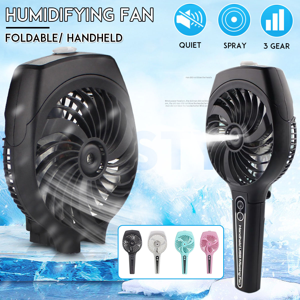 35mL-1800mAh-Portable-Mist-Spray-Cooling-Fan-Handheld-Humidifying-Mini-Fan-3-Speed-USB-Charging-Fan-1521075-2