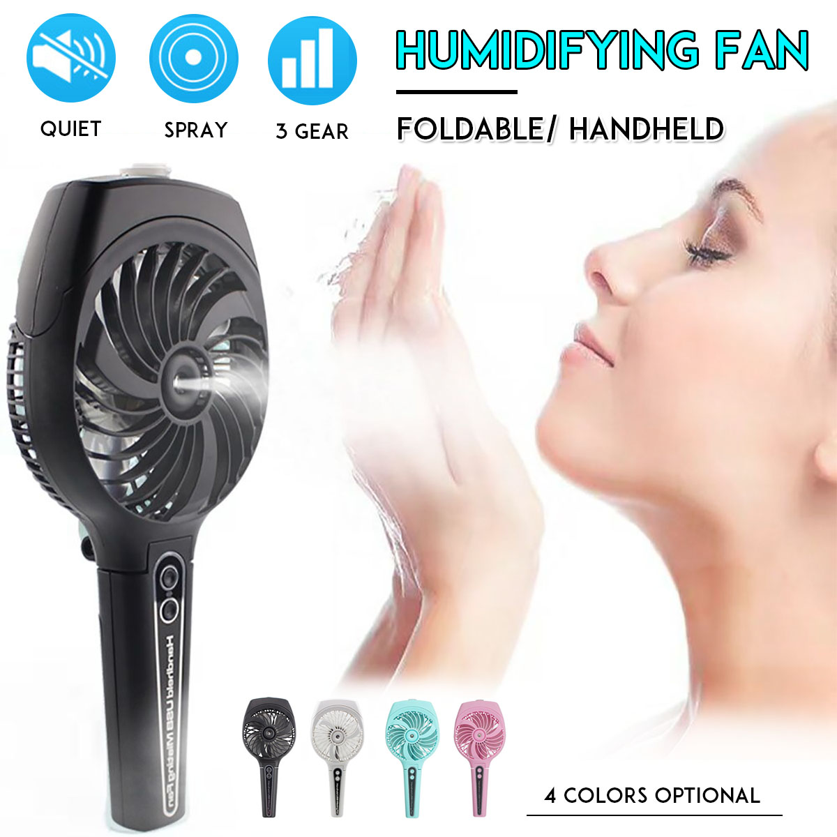 35mL-1800mAh-Portable-Mist-Spray-Cooling-Fan-Handheld-Humidifying-Mini-Fan-3-Speed-USB-Charging-Fan-1521075-3