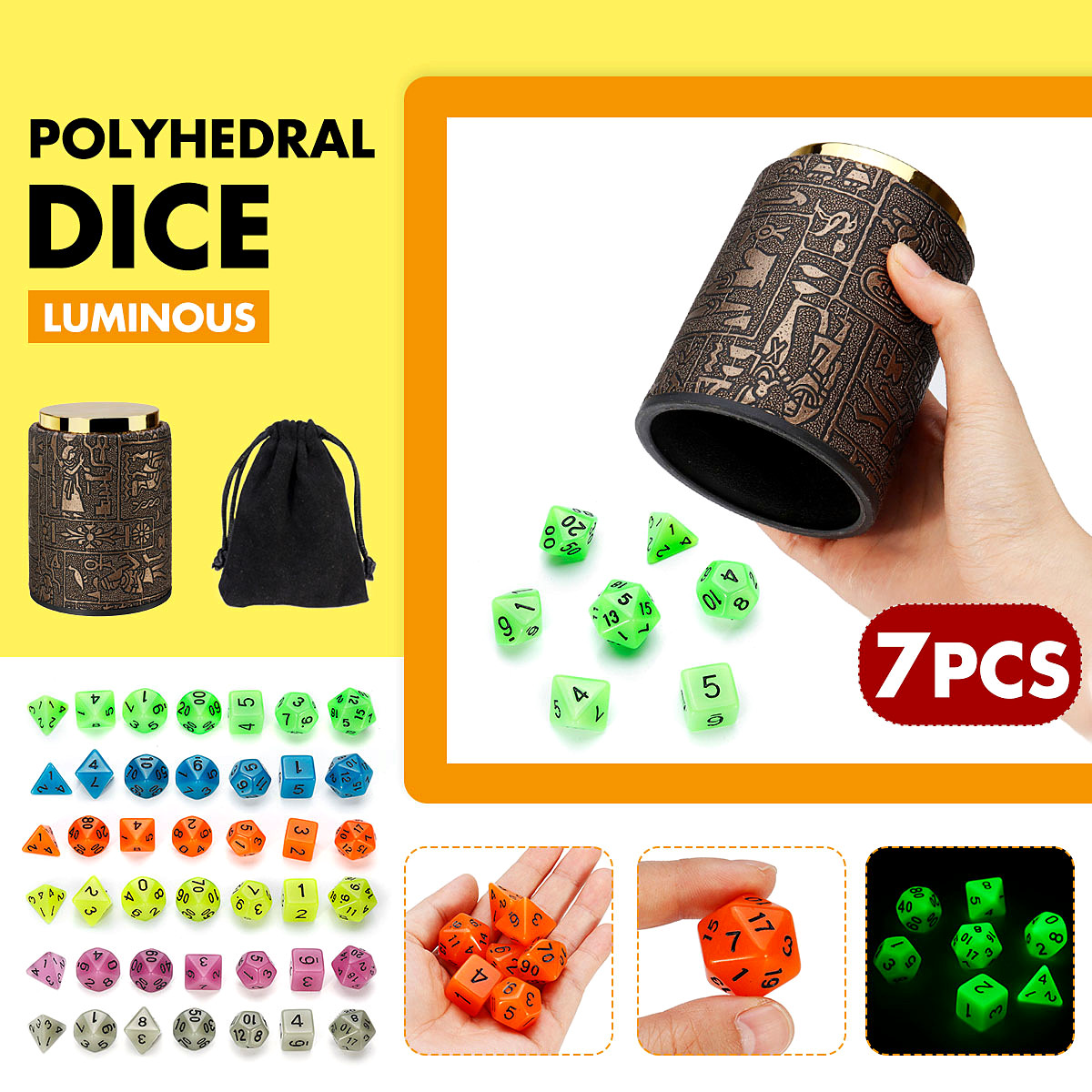 7-Pcs-Luminous-Polyhedral-Dices-Multi-sided-Dice-Set-Polyhedral-Dices-With-Dice-Cup-RPG-Gadget-1422236-1