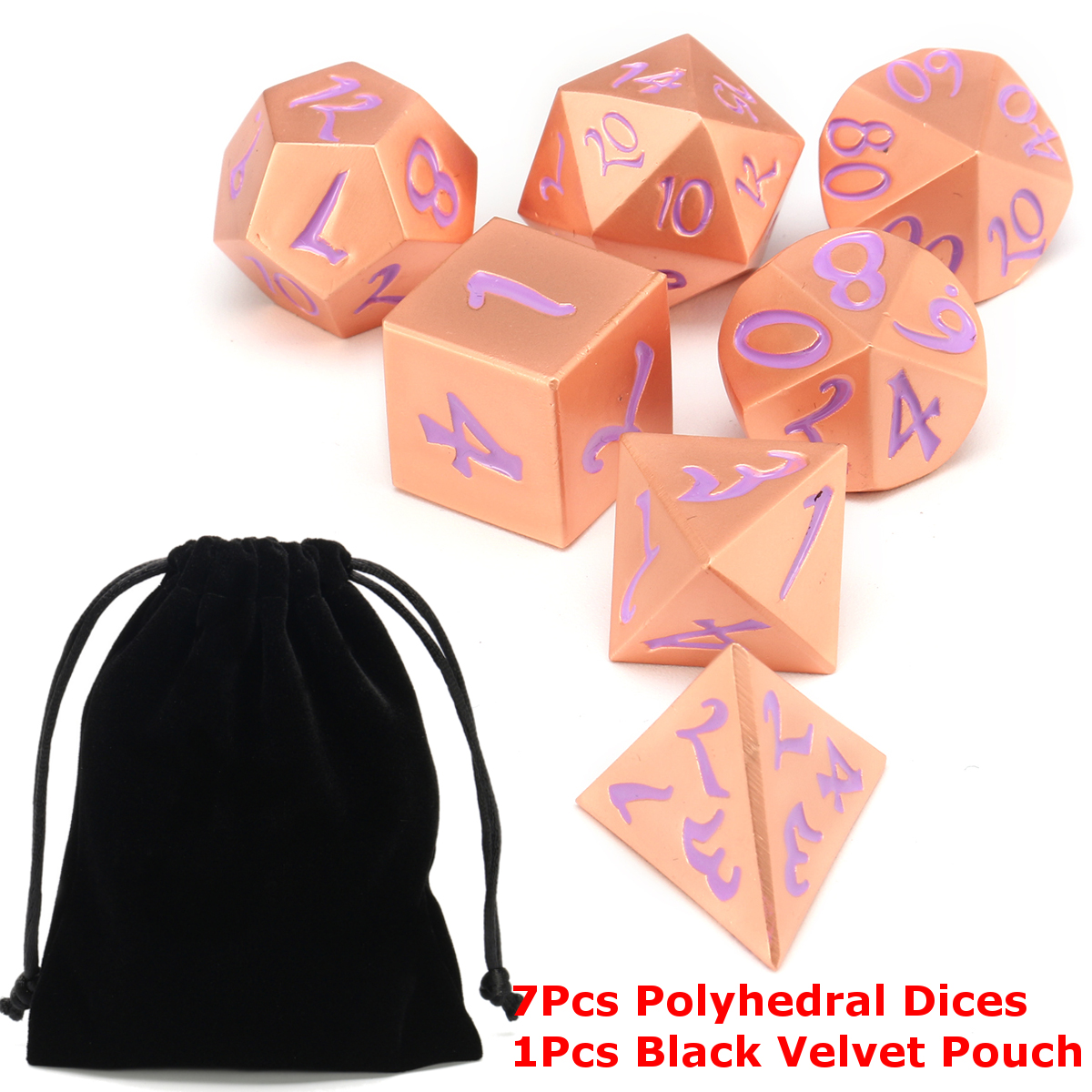 7Pcs-Antique-Metal-Polyhedral-Dice-Role-Playing-Game-Dices-Heavy-Duty-With-Bag-1320392-2