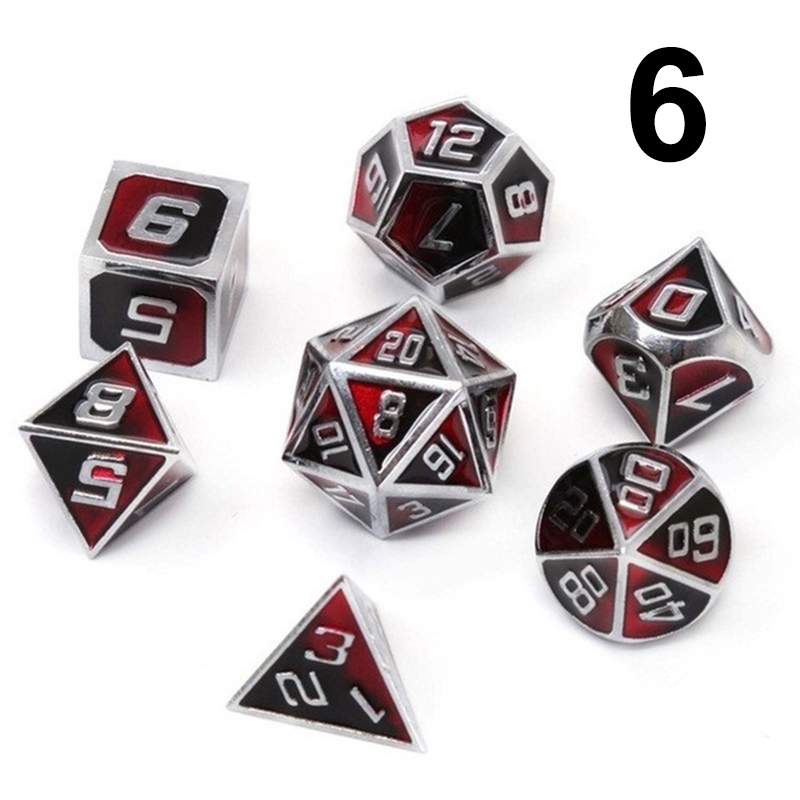 7Pcs-Mixed-Color-Polyhedral-Dice-Metal-RPG-Dices-Set-with-Velvet-Bag-Dungeons-and-Dragon-Black-Table-1577722-9