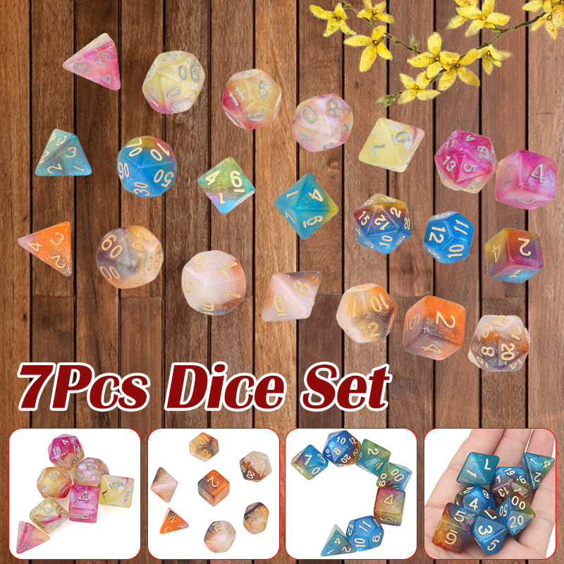 7Pcs-Polyhedral-Dice-Set-Board-Game-Multisided-Dices-Gadget-Acrylic-Polyhedral-Dices-Role-Playing-Ga-1700348-1