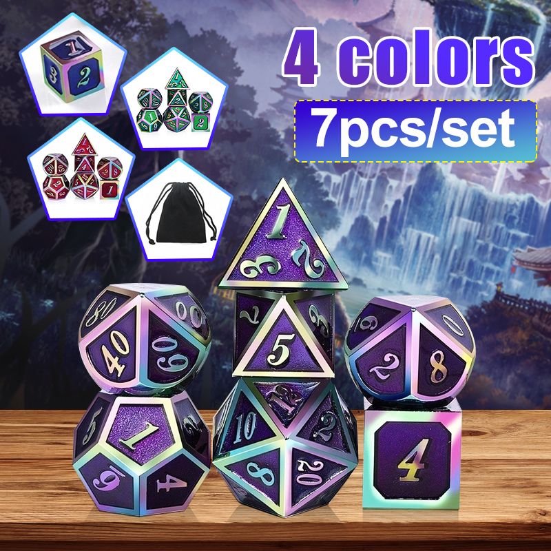 7PcsSet-Rainbow-Edge-Metal-Dice-Set-with-Bag-Board-Role-Playing-Dragons-Table-Game-Bar-Party-Game-Di-1576786-2