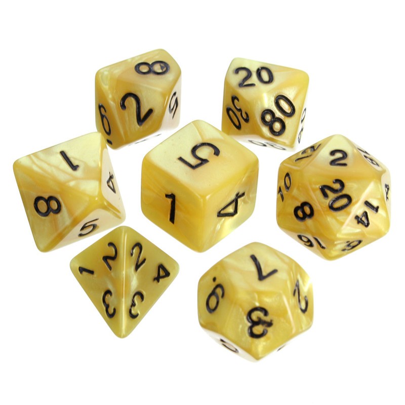 7pcs-Multi-sided-Polyhedral-Digital-Acrylic-Dice-Set-1221377-2