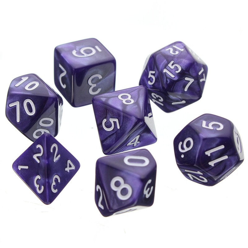 7pcs-Multi-sided-Polyhedral-Digital-Acrylic-Dice-Set-1221377-3