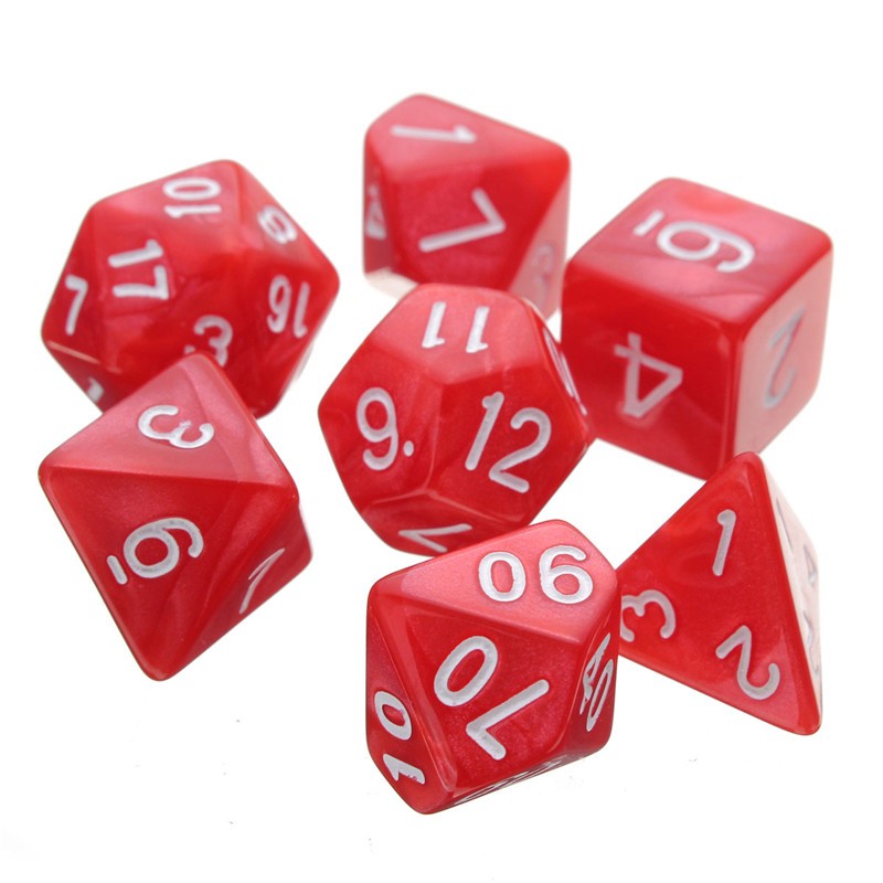 7pcs-Multi-sided-Polyhedral-Digital-Acrylic-Dice-Set-1221377-5