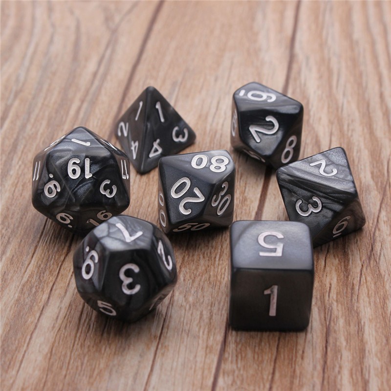 7pcs-Multi-sided-Polyhedral-Digital-Acrylic-Dice-Set-1221377-6