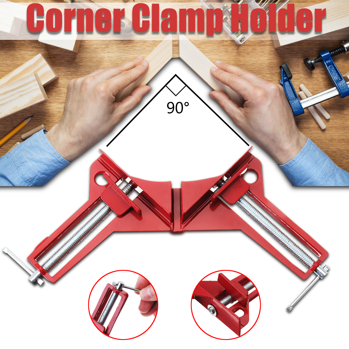 90-Degree-Right-Angle-Clamp-WoodWorking-Miter-Picture-Frame-Corner-Tank-Clip-Holder-1294798-1