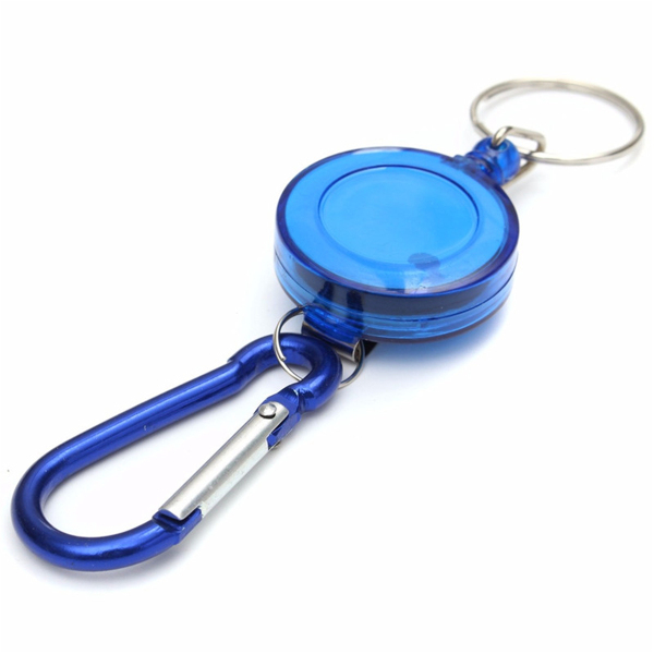 Badge-Reel-Telescopic-Key-Buckle-Carabiner-Recoil-Retractable-Holder-Key-Chain-4-Colors-1158275-1