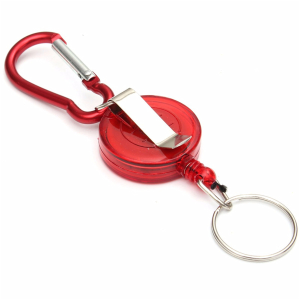 Badge-Reel-Telescopic-Key-Buckle-Carabiner-Recoil-Retractable-Holder-Key-Chain-4-Colors-1158275-6