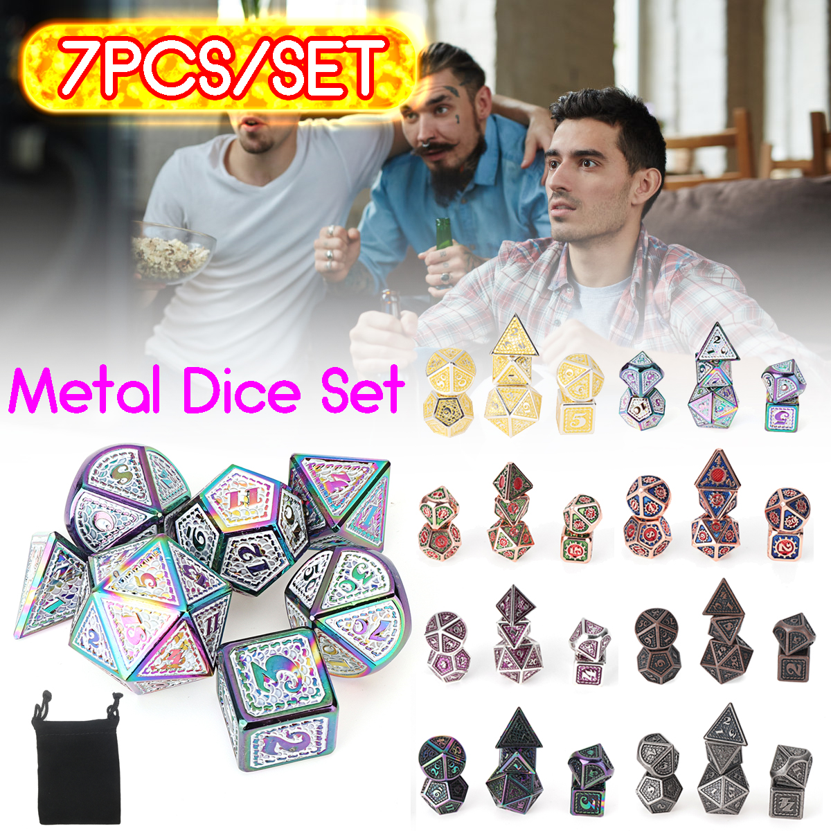 Beutiful-Color-Metal-Polyhedral-Dice-Multi-side-Dice-Set-For-DND-RPG-MTG-Role-Playing-Board-Game-Wit-1716609-1