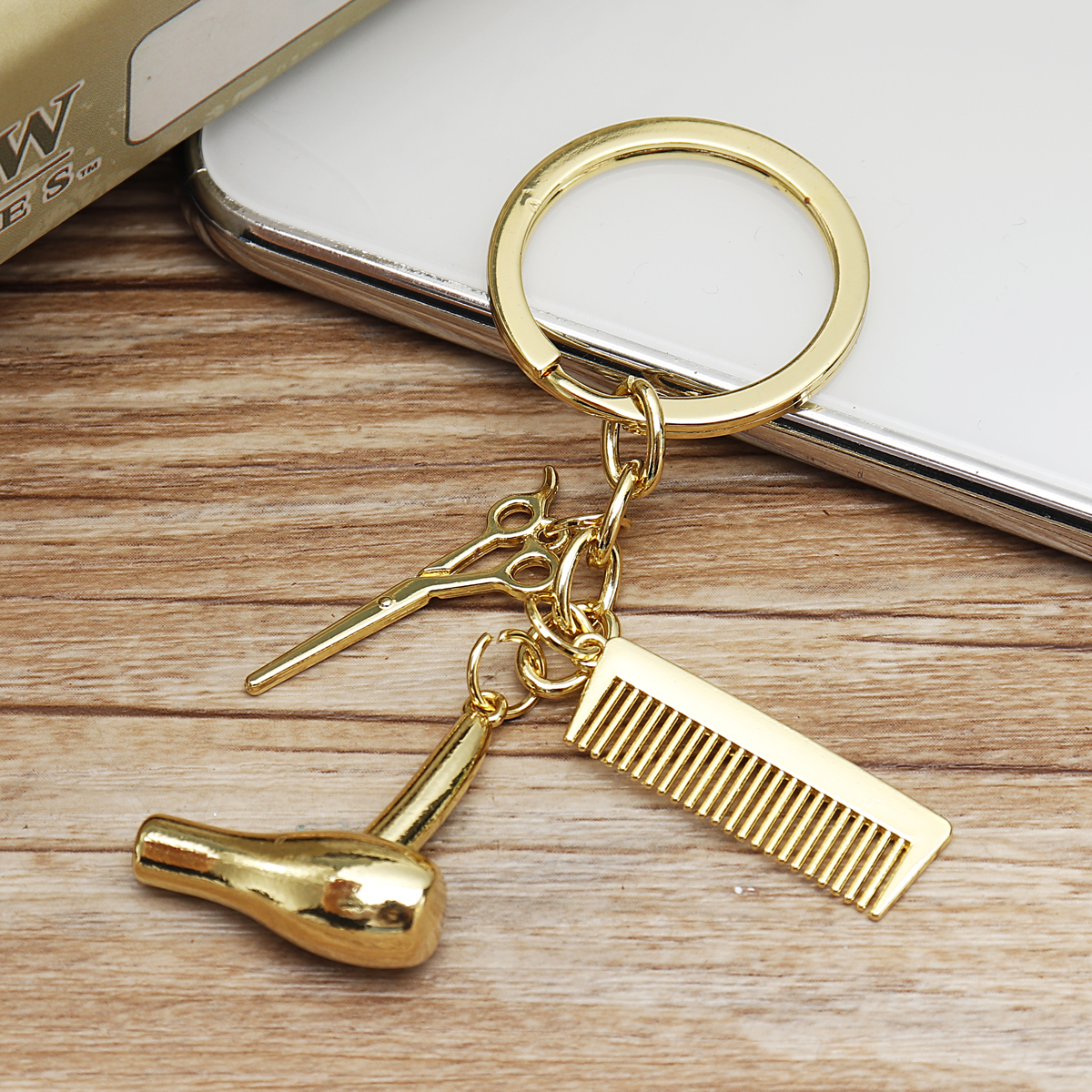 Creative-Keychain-Alloy-Stylist-Hair-Dryer-Scissor-Comb-Dangle-Pendant-Key-Ring-Artware-Gift-1552936-4
