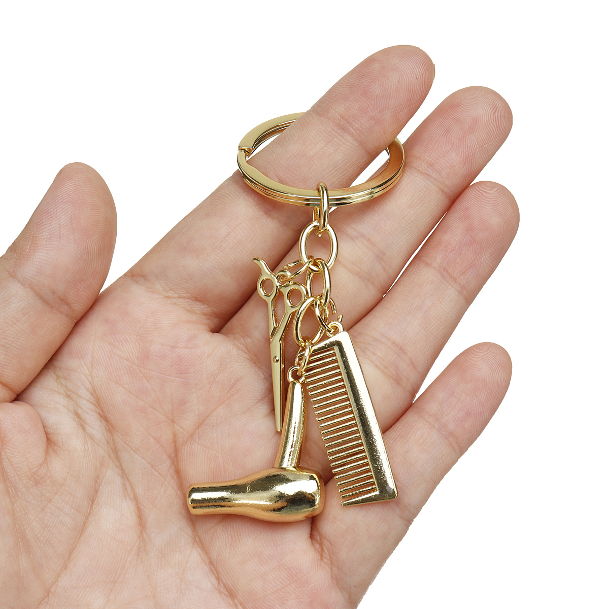 Creative-Keychain-Alloy-Stylist-Hair-Dryer-Scissor-Comb-Dangle-Pendant-Key-Ring-Artware-Gift-1552936-10