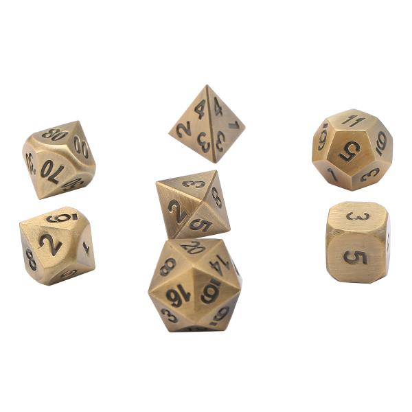 ECUBEE-Antique-Color-Solid-Metal-Polyhedral-Dice-Role-Playing-RPG-7-Dice-Set-With-Bag-1220166-1