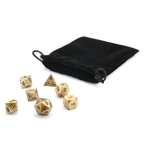 ECUBEE-Antique-Color-Solid-Metal-Polyhedral-Dice-Role-Playing-RPG-7-Dice-Set-With-Bag-1220166-4