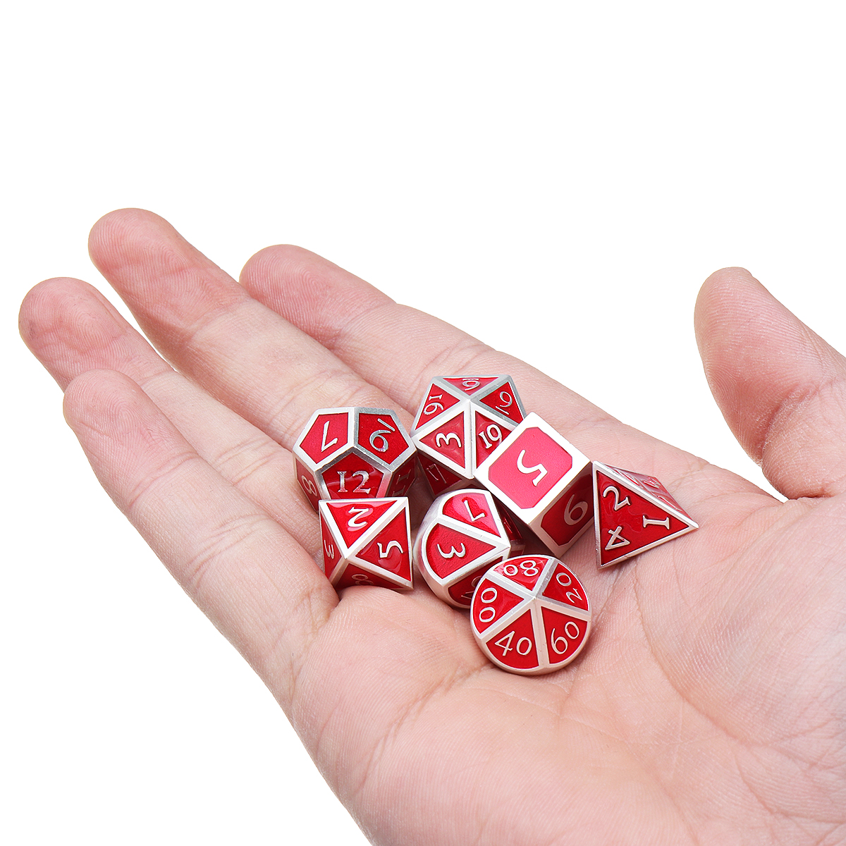 Red-Antique-Color-Solid-Metal-Polyhedral-Dices-Role-Playing-RPG-Gadget-7-Dice-Set-With-Bag-1425967-5