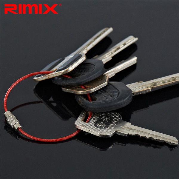 Rimix-Stainless-Steel-PVC-Insulated-Rubber-Overstretches-Wire-Circle-Colorful-Keychain-Key-Ring-1000600-5