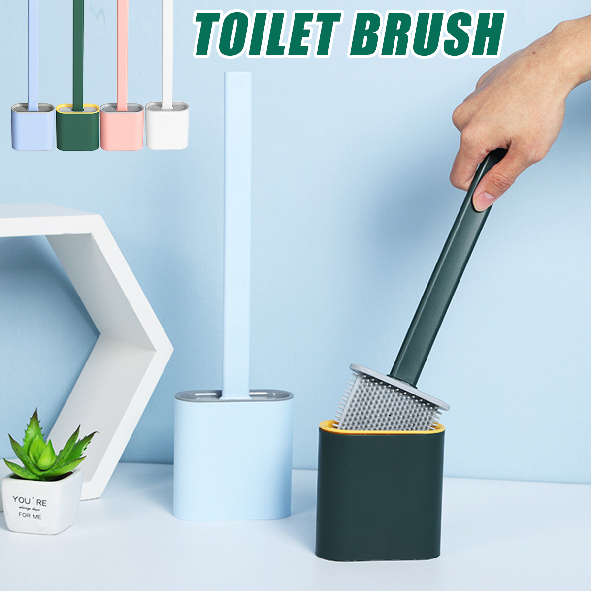 Silicone-Toilet-Brush-With-Toilet-Brush-Holder-Stand-Bathroom-Cleaning-Tool-1761413-2