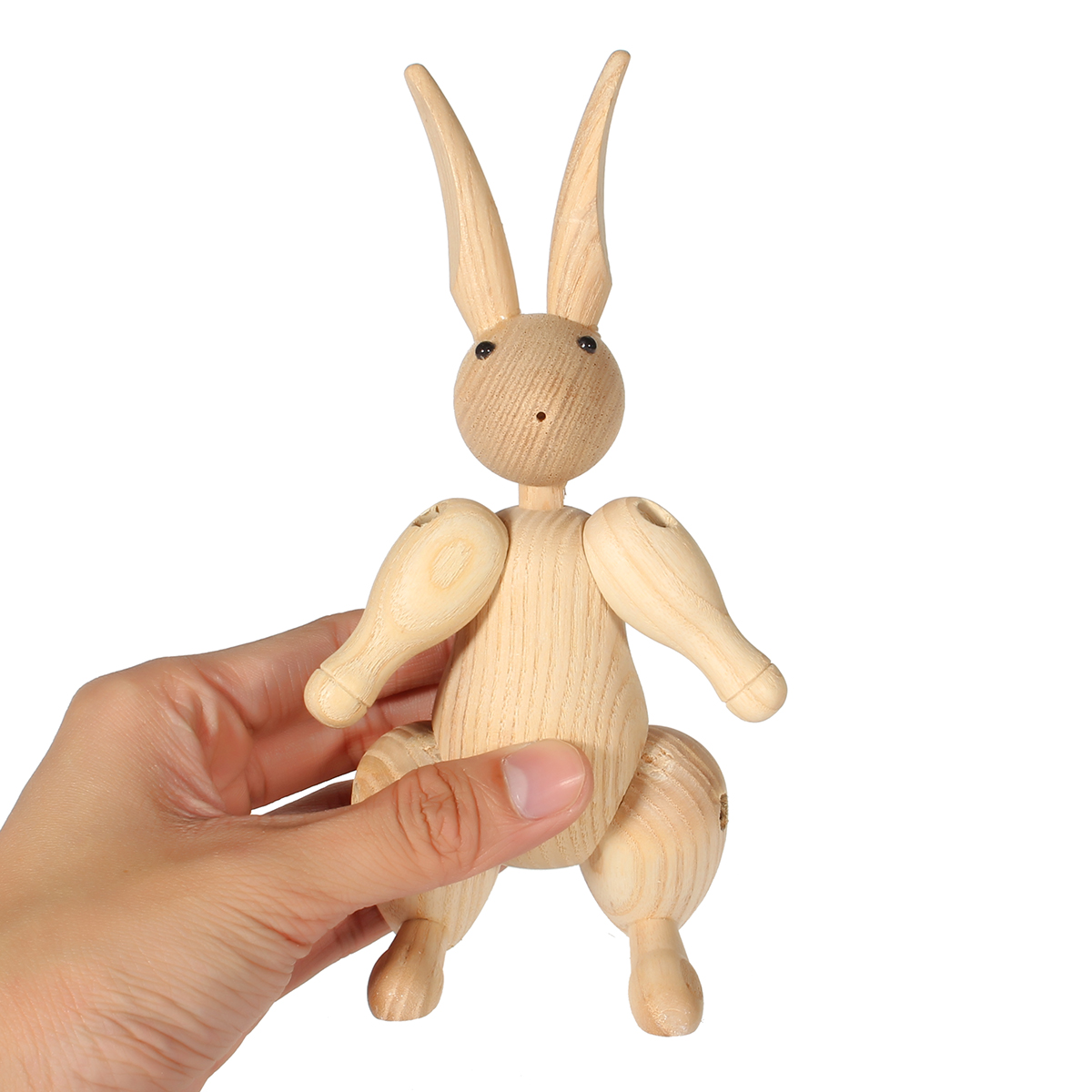 Wood-Carving-Miss-Rabbit-Figurines-Joints-Puppets-Animal-Art-Home-Decoration-Crafts-1241724-2