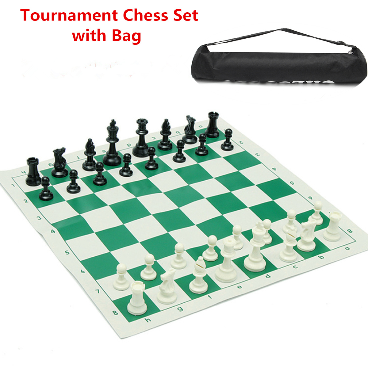 Plastic-Gambit-Tournament-Chess-Set-Roll-up-Mat-And-Bag-Camping-Travel-Gifts-Portable-Travelling-New-1641520-4