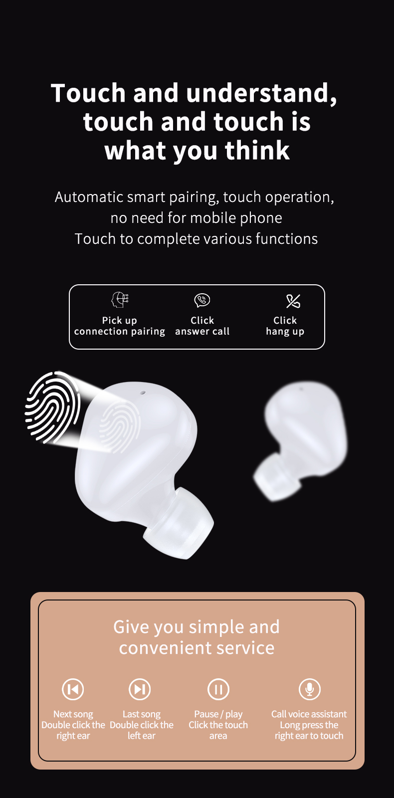 Bakeey-A1-TWS-bluetooth-V51-Earphones-HiFi-3D-Stereo-Touch-Control-Music-Sports-Headphone-with-Micro-1920563-8