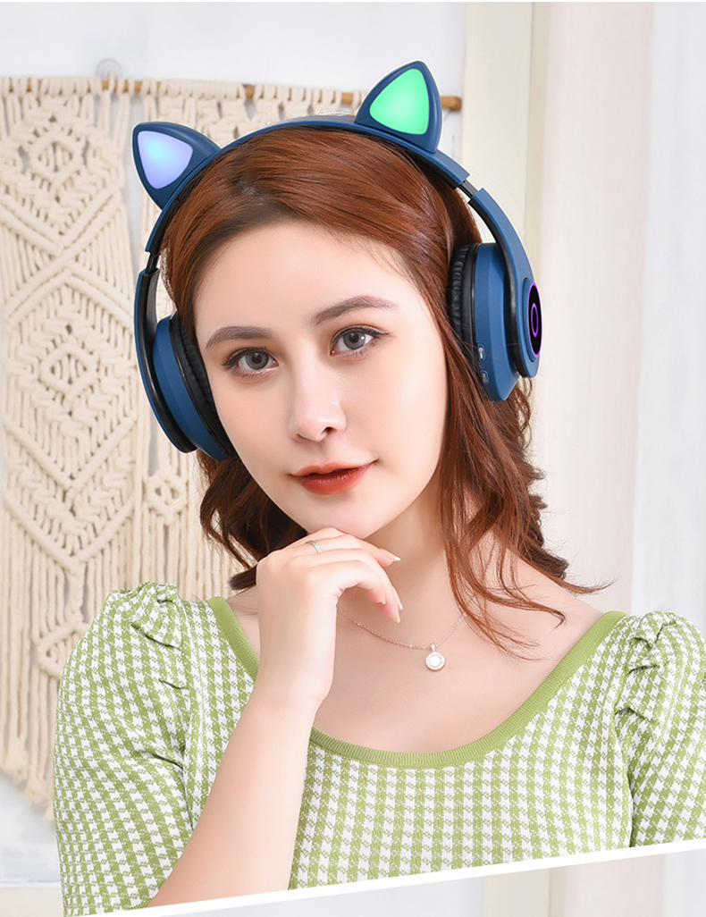 Bakeey-B39-Wireless--bluetooth-50-Headset-Cute-Cat-Ear-With-LED-Light-Child-Kids-Headset-Game-Headph-1857996-10