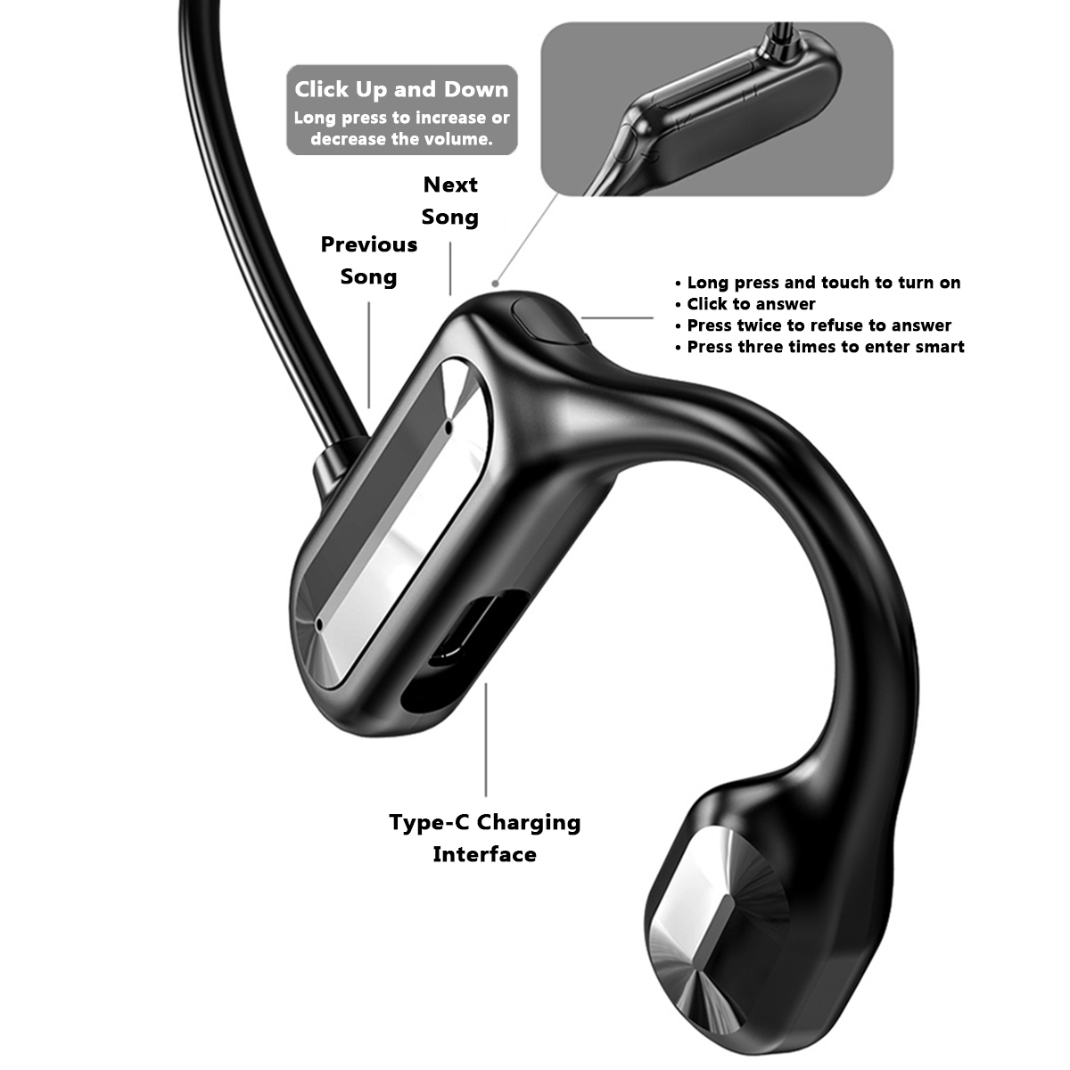 Bakeey-BL09-Duet-Bone-Conduction-Sports-bluetooth-Wireless-Headphone-Handsfree-Driving-Neckband-Wate-1889667-3