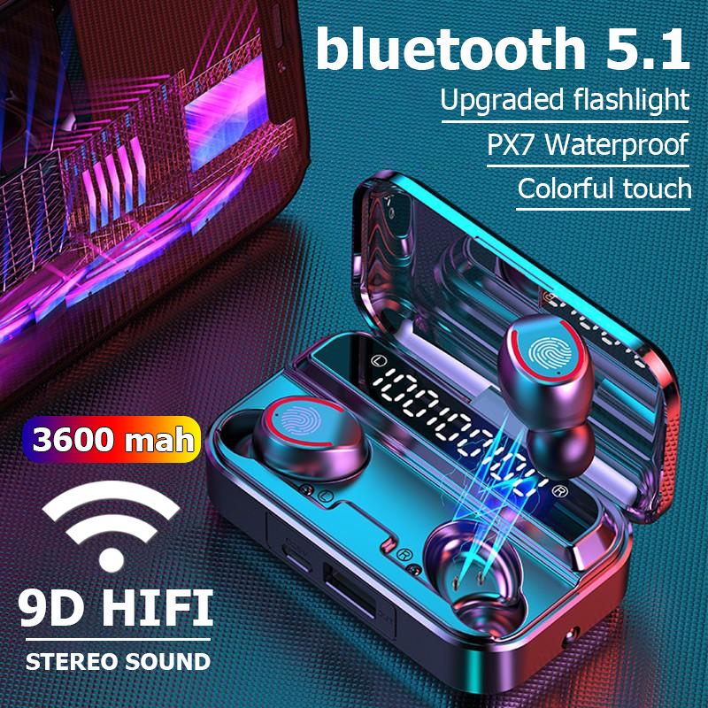 Bakeey-F9-3-bluetooth-51-Headset-TWS-Wireless-LED-Display-Flashlight-Waterproof-Earphones-Mini-Earbu-1887278-1