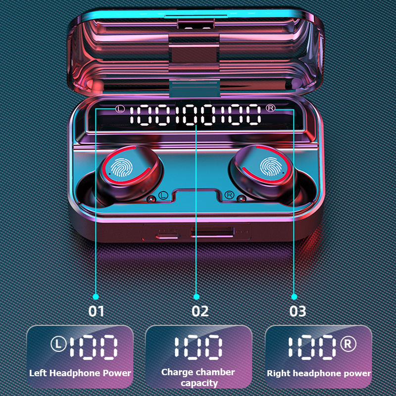 Bakeey-F9-3-bluetooth-51-Headset-TWS-Wireless-LED-Display-Flashlight-Waterproof-Earphones-Mini-Earbu-1887278-4