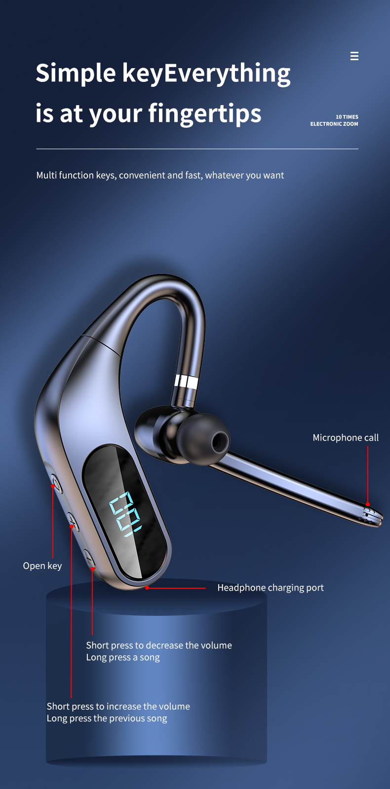 Bakeey-KJ12-bluetooth-50-Headset-LED-Display-Wireless-Earpiece-CVC80-Noise-Cancelling-Headphones-wit-1912234-10