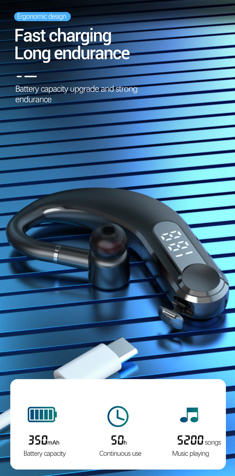Bakeey-M22-Wireless-Single-Ear-Hanging-Headphone-Power-Display-HD-Call-Earphone-Sports-Running-Drivi-1905415-5
