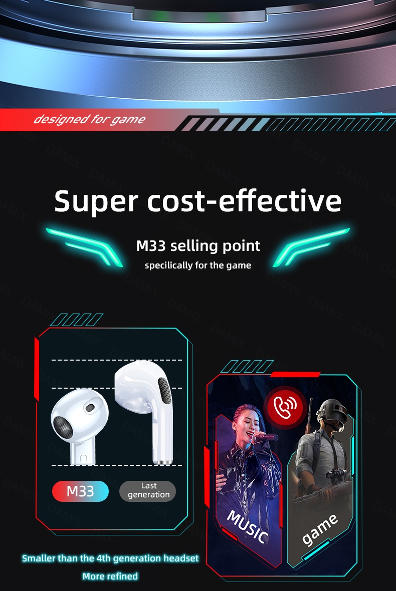 Bakeey-M33-TWS-bluetooth-51-Wireless-Earphone-Bass-3D-Stereo-Music-Gaming-Headset-with-LED-Display-C-1920808-2