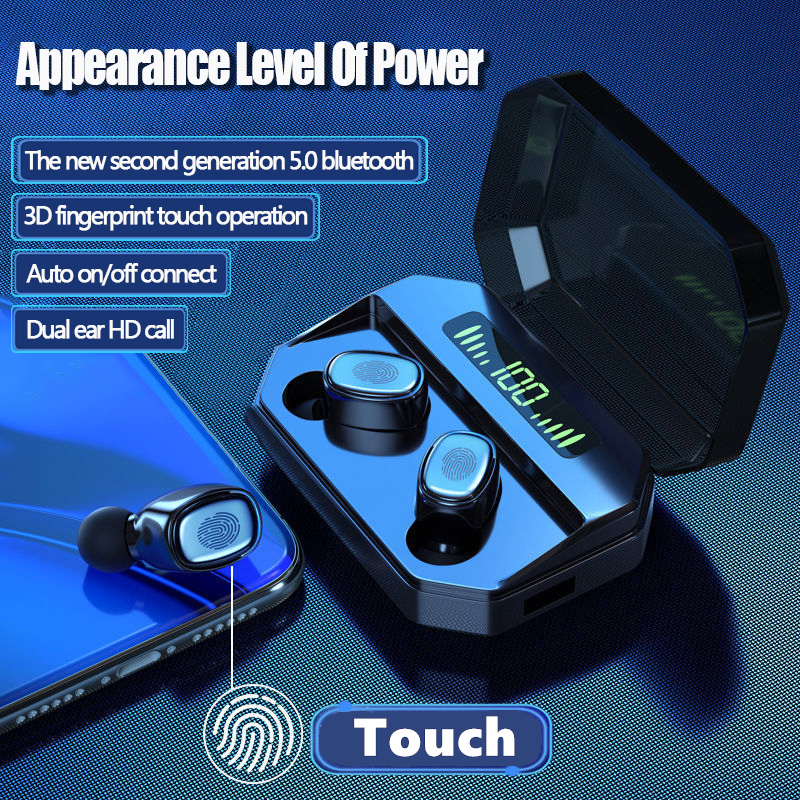 Bakeey-M8-9D-HiFi-bluetooth-50-Headphone-CVC80-Wireless-TWS-Bass-Headset-Waterproof-Dual-Earphones-w-1835310-3