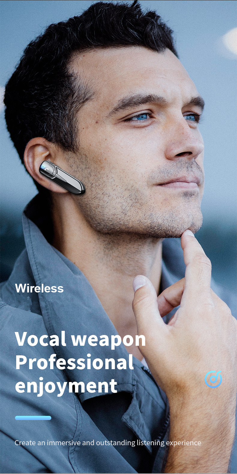 Bakeey-M81-Wireless-Headphones-Ear-Hook-Headset-bluetooth-52-Noise-Reduction-Single-Headset-Earbuds--1896825-8