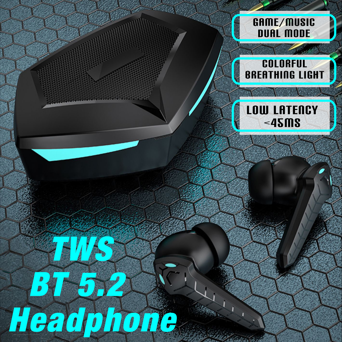 Bakeey-P36-TWS-52-bluetooth-Earphone-Compatible-Low-Latency-9D-Stereo-Gaming-Headset-With-Mic-1907047-1
