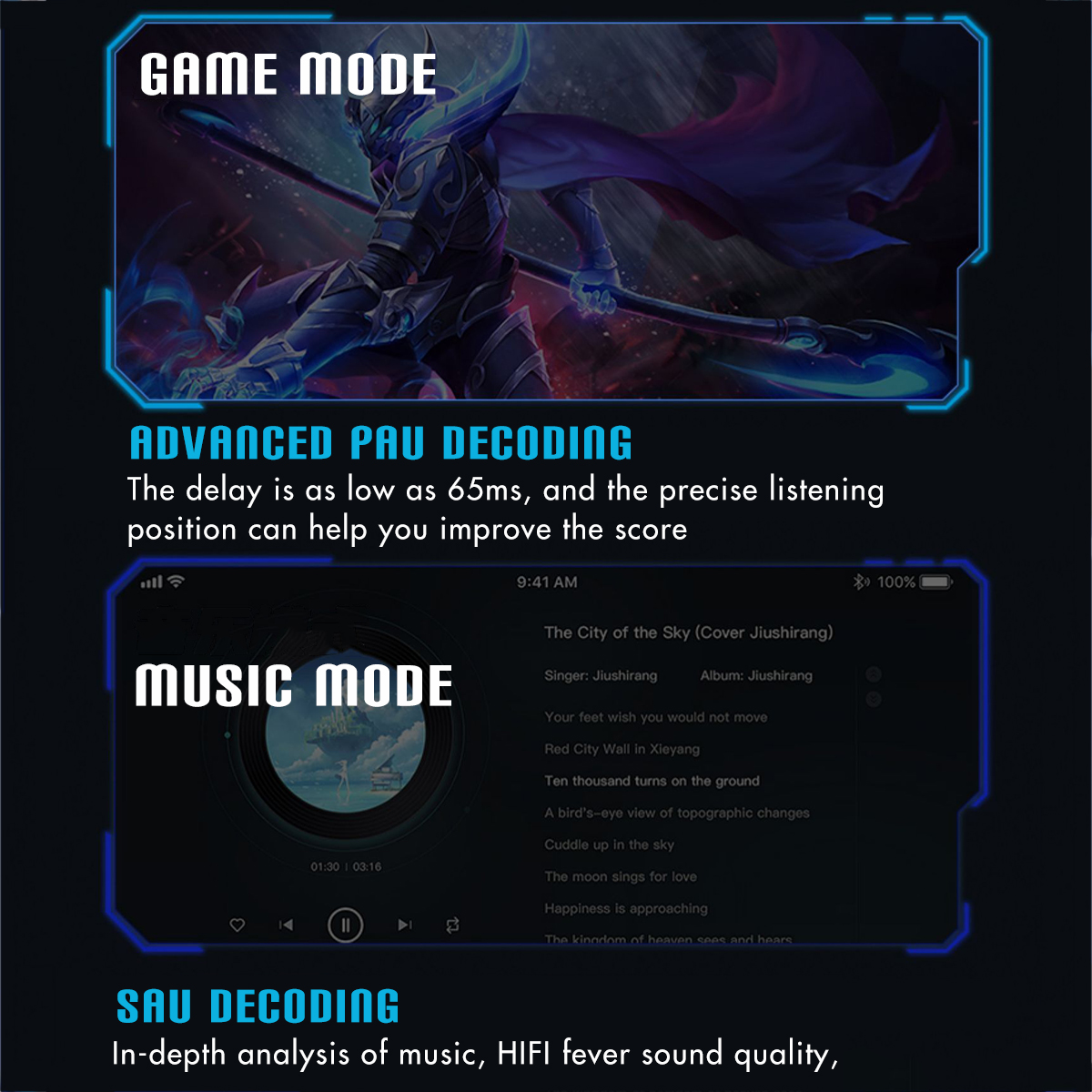 Bakeey-P36-TWS-52-bluetooth-Earphone-Compatible-Low-Latency-9D-Stereo-Gaming-Headset-With-Mic-1907047-2
