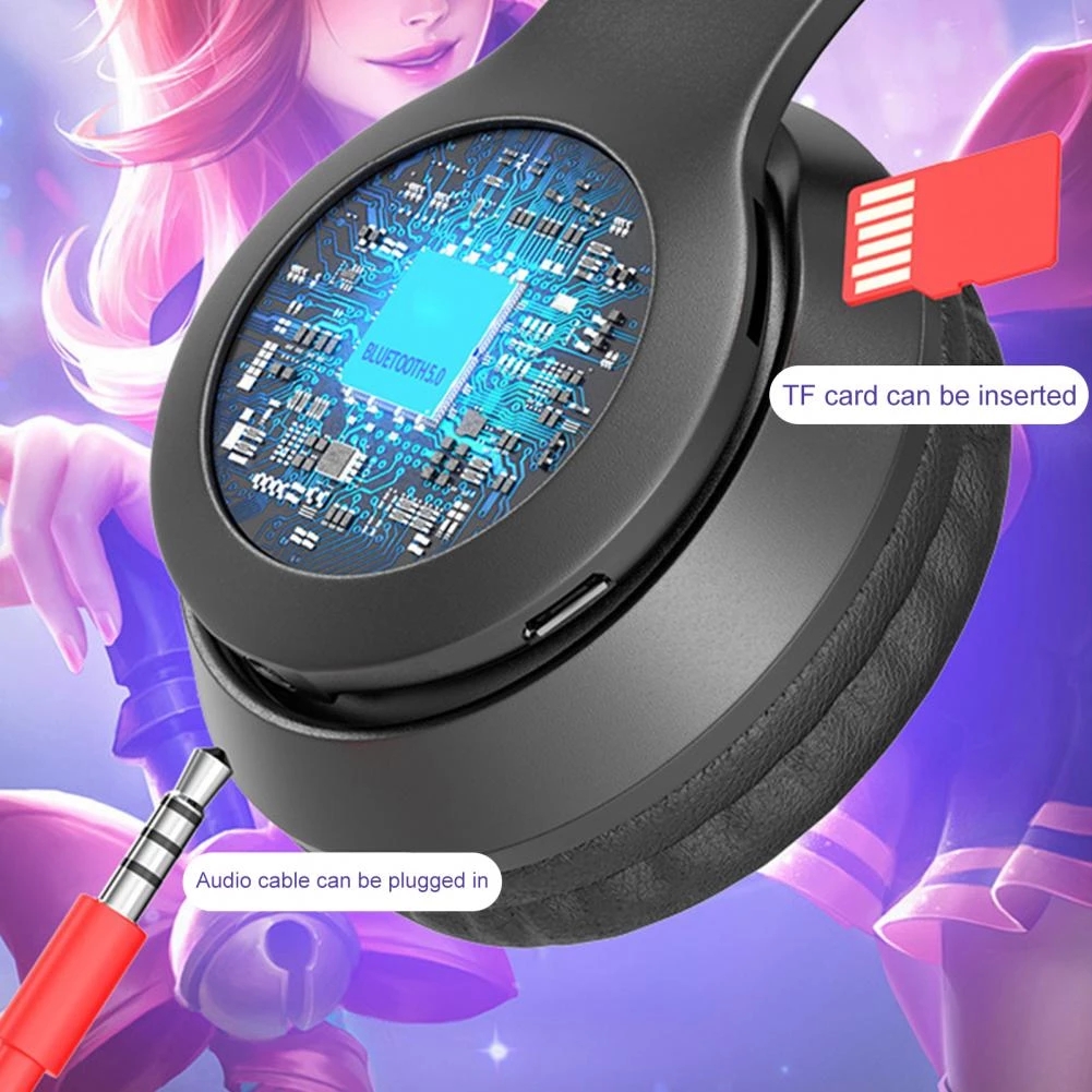 Bakeey-P47-bluetooth-50-Headset-Luminous-Cat-Ear-Wireless-LED-Light-Mobile-Phones-Headphone-Stereo-M-1856027-4