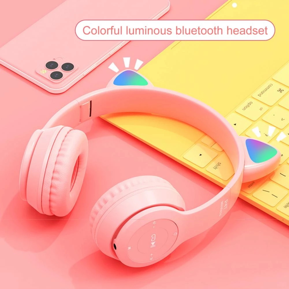 Bakeey-P47-bluetooth-50-Headset-Luminous-Cat-Ear-Wireless-LED-Light-Mobile-Phones-Headphone-Stereo-M-1856027-6