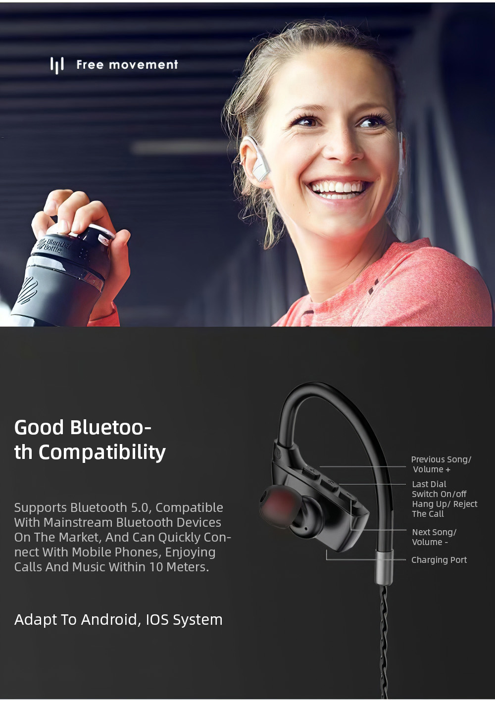 Bakeey-SMA-22-Wireless-Earphone-bluetooth-V50-Ear-hook-6D-Stereo-Sports-Ear-Hook-Headphones-Universa-1764578-11