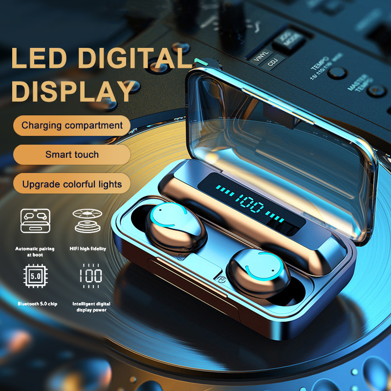 Bakeey-TWS-50-Wireless-bluetooth-Headset-2000mAh-Power-Bank-Digital-Display-Binaural-Touch-Waterproo-1630946-1