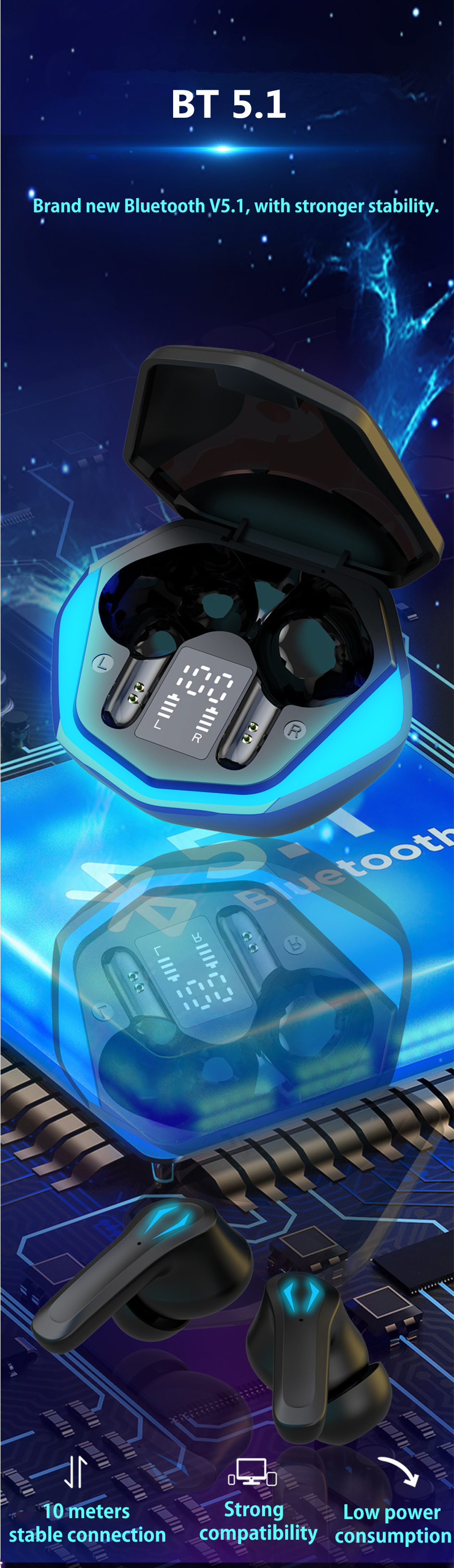 Bakeey-TWS-JS18-TWS-Wireless-Headphones-bluetooth-Earphones-Gaming-Binaural-Low-Latency-Digital-Disp-1904633-7