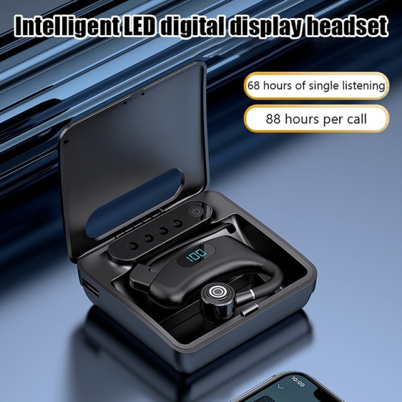 Bakeey-V12-Business-Earphone-Data-Display-Battery-Mounted-Ear-Mounted-bluetooth-52-Headset-Fashion-E-1868622-1