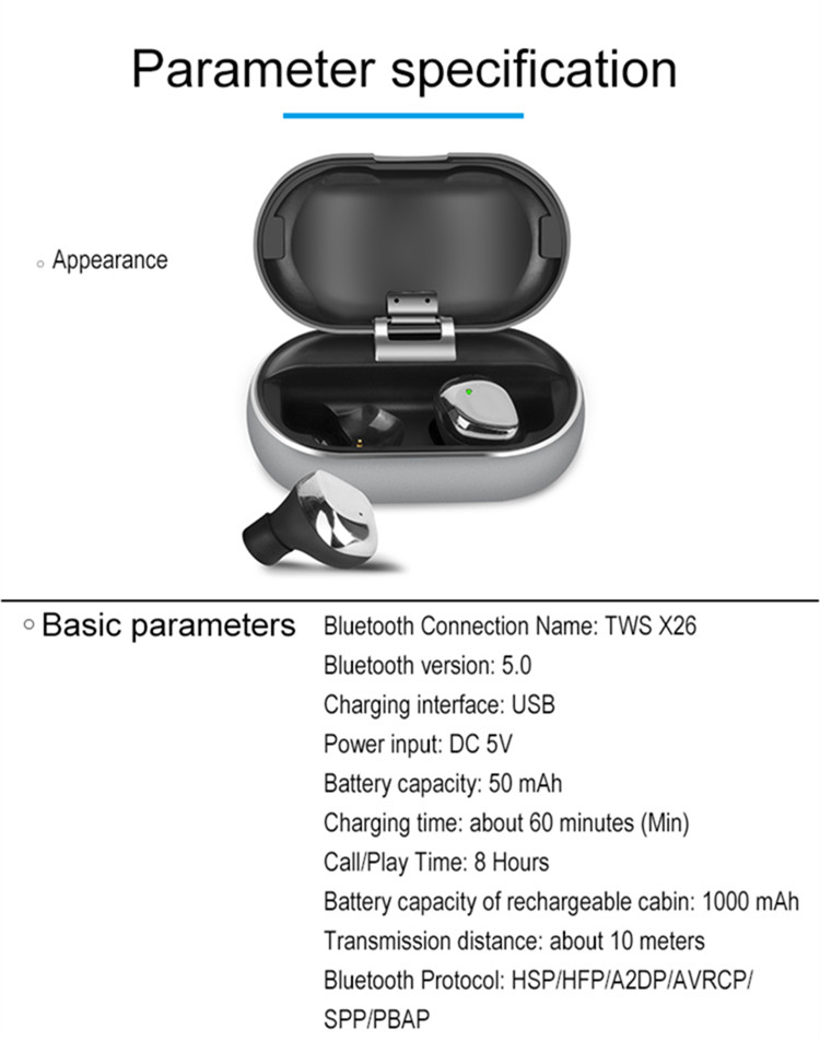 Bakeey-X26-TWS-bluetooth-50-True-Wireless-Earbuds-Smart-Touch-Waterproof-Stereo-Hifi-Earphone-With-M-1428397-11