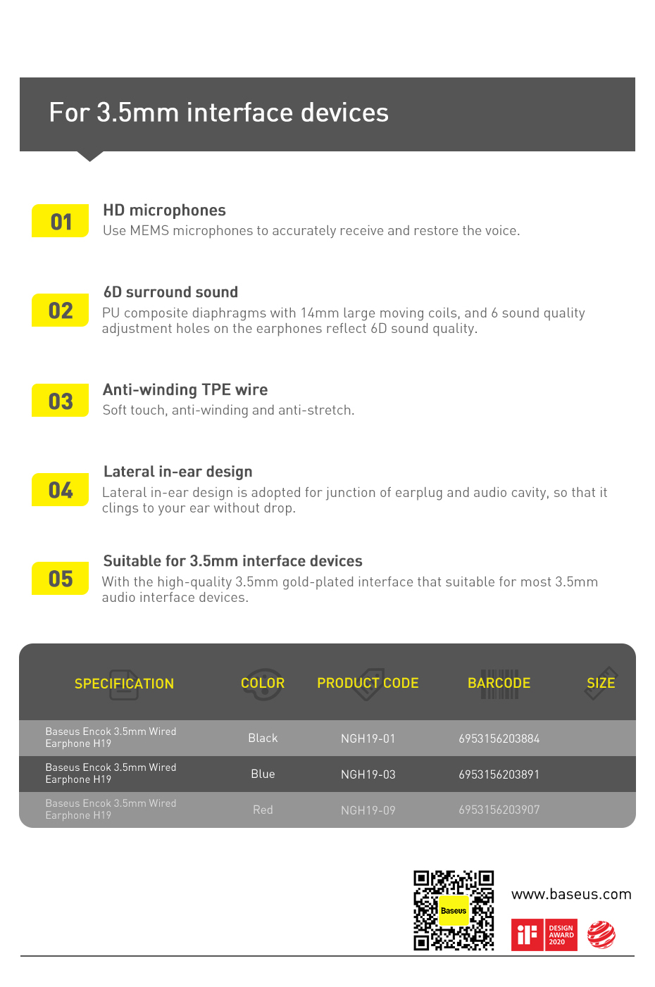 Baseus-H19-35m-Wired-Encok-Earphones-In-Ear-Bass-Earbuds-Stereo-Earphone-Music-Sport-Gaming-Headset--1809180-14