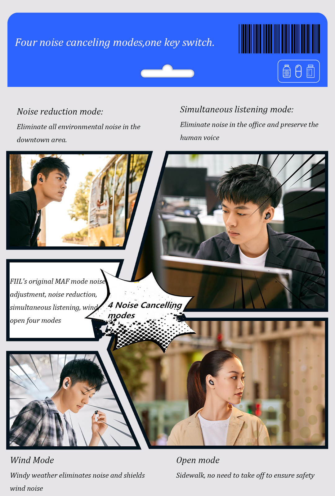 FIIL-T2-Pro-TWS-bluetooth-52-Headsets-Active-Noise-Cancellance-Earphone-IPX5-Waterproof-ENC-Earbuds--1914129-7